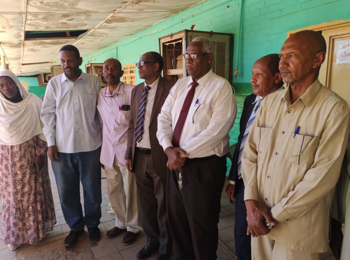 In the first session of the Sudanese Certificate examinations: The university director pays a visit to the examination center of the Faculty of Education